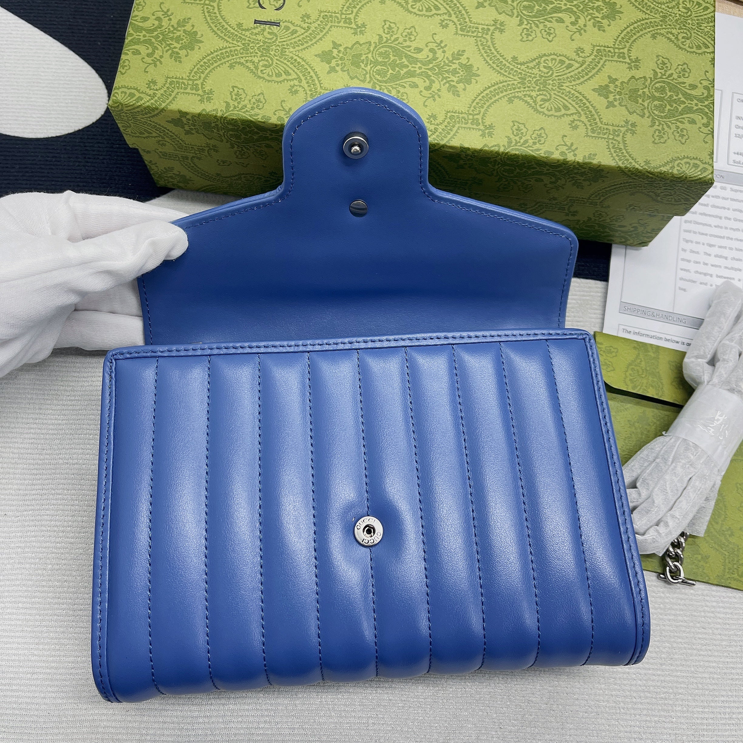 Glami Marmont Super Mini Bag Blue For Women, Women’s Bags 6.2in/17cm Glami 476433 DTD5F 4340
