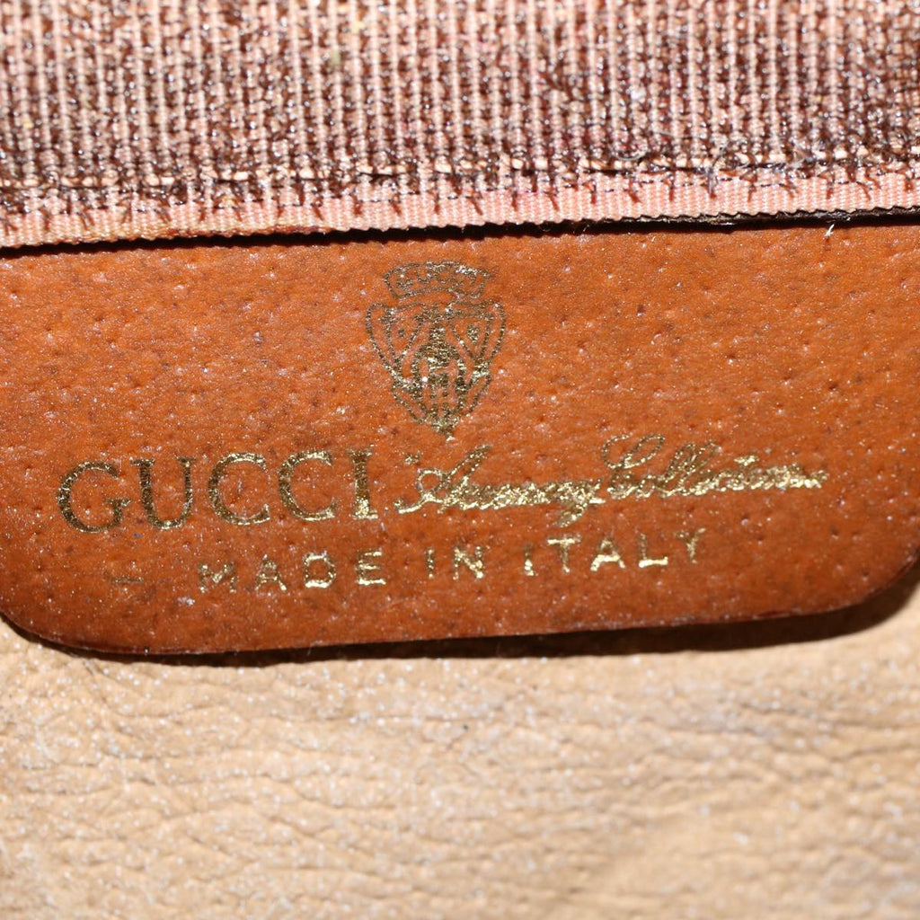 GUCCI GG Supreme Web Sherry Line Clutch Bag Beige Red Green 010 378 55293