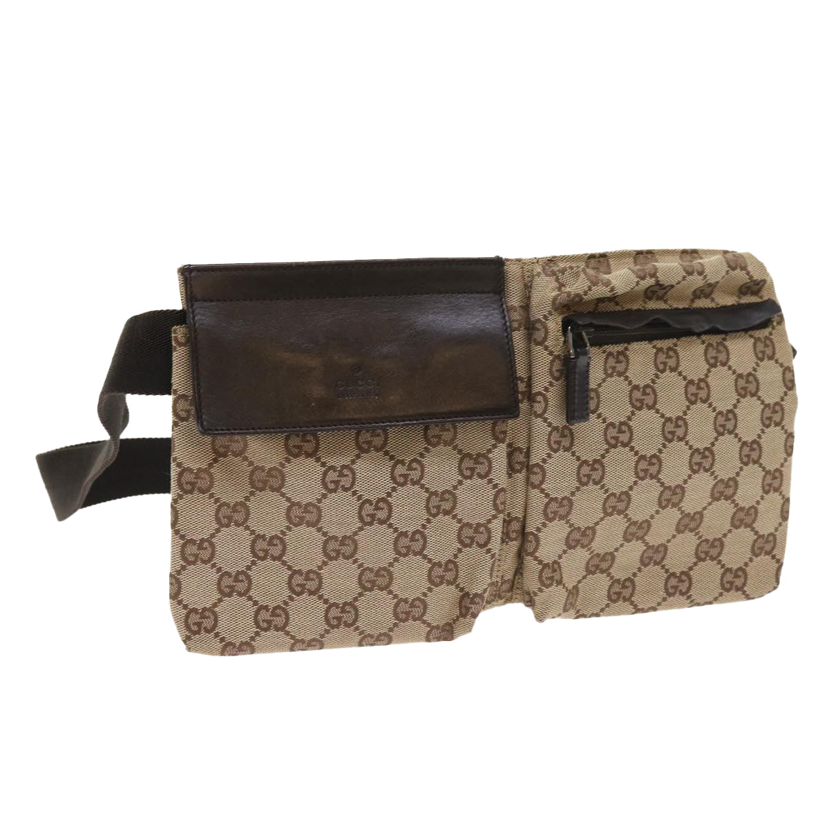 GUCCI GG Canvas Waist bag Beige 28566 55333