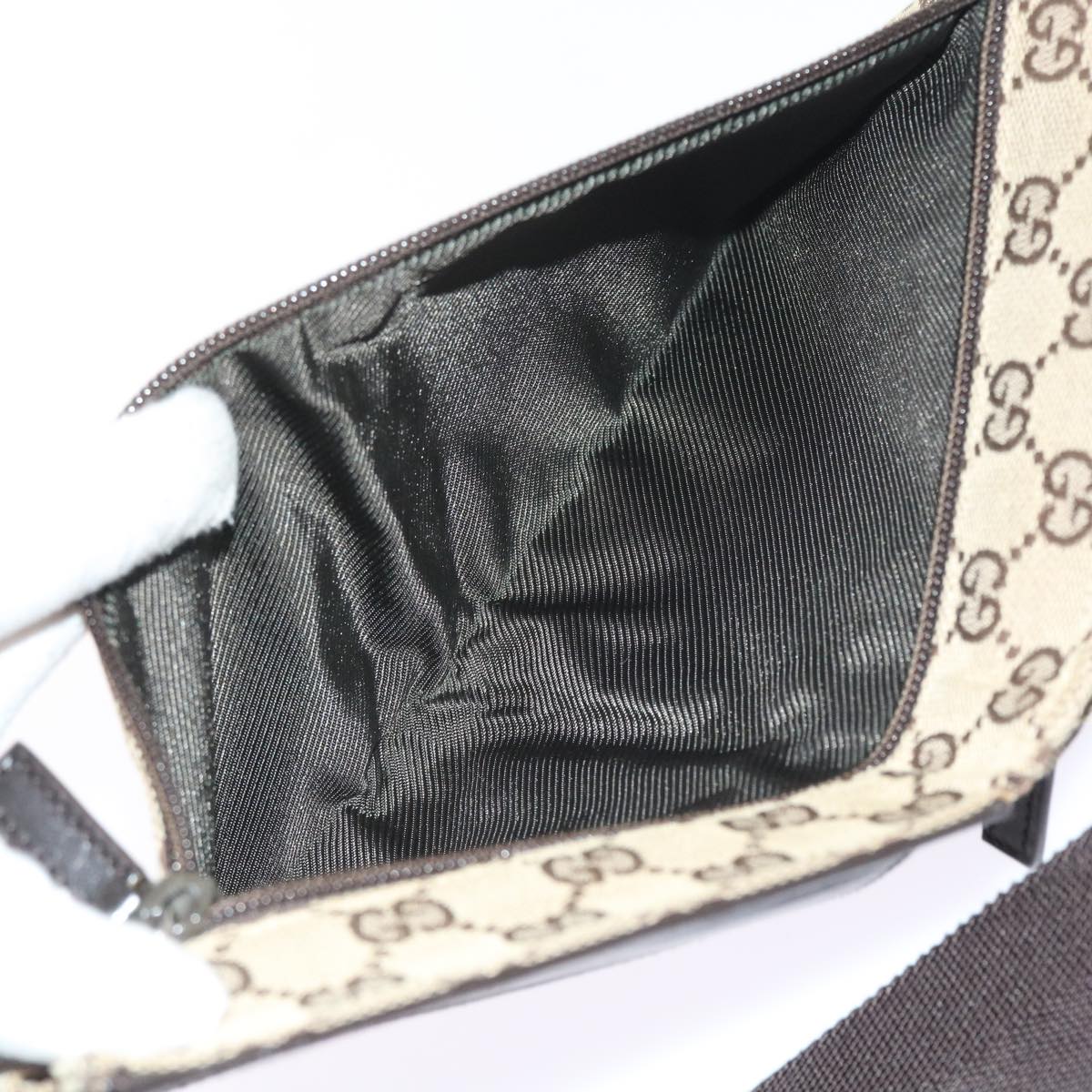 GUCCI GG Canvas Waist bag Beige 28566 55333