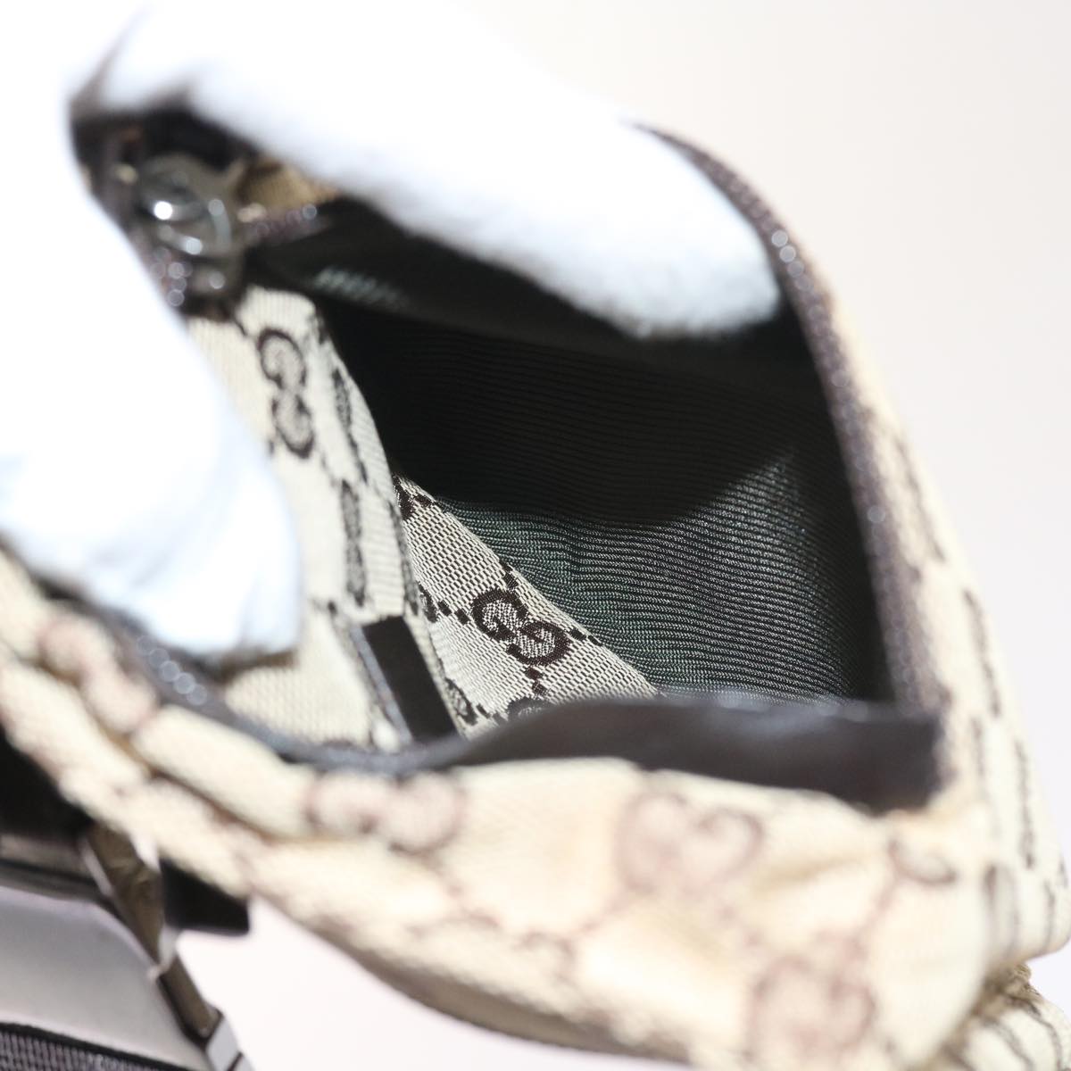 GUCCI GG Canvas Waist bag Beige 28566 55333