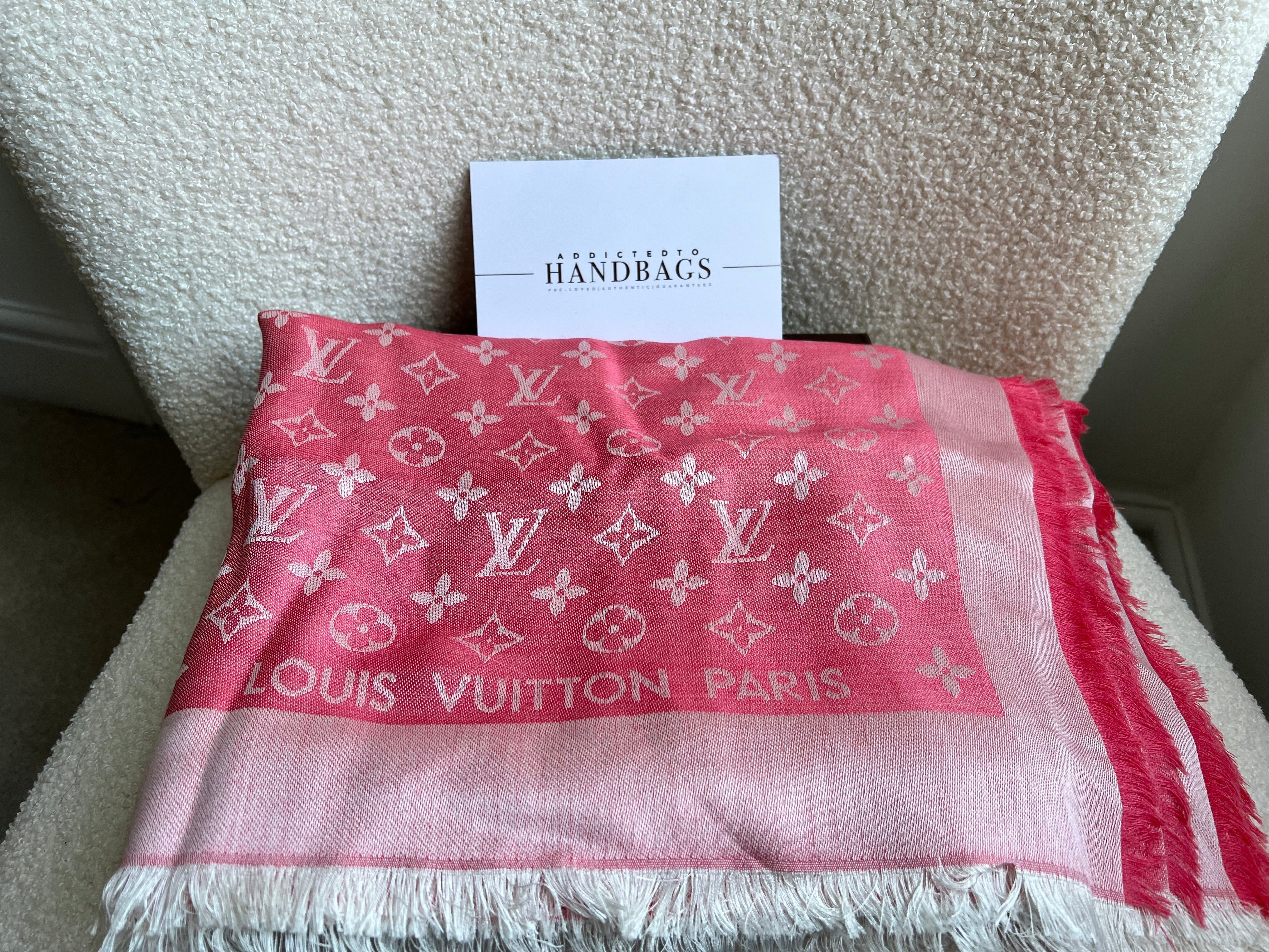Louis Vuitton Pink Monogram Shawl (RRP £450)