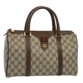 GUCCI GG Supreme Web Sherry Line Hand Bag Beige Red Green 40 02 007 55408