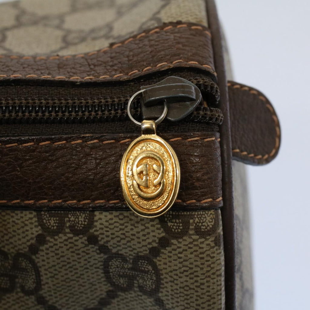 GUCCI GG Supreme Web Sherry Line Hand Bag Beige Red Green 40 02 007 55408