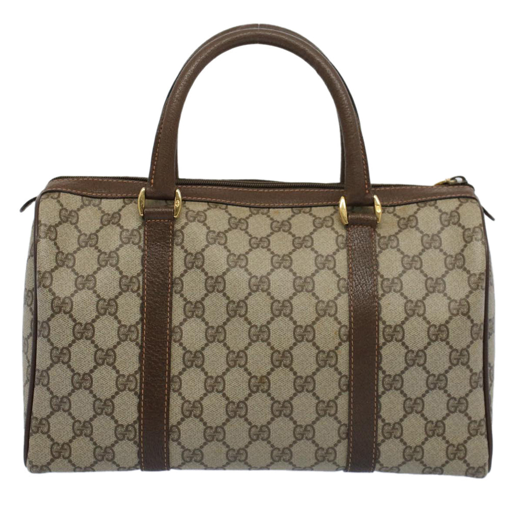 GUCCI GG Supreme Web Sherry Line Hand Bag Beige Red Green 40 02 007 55408