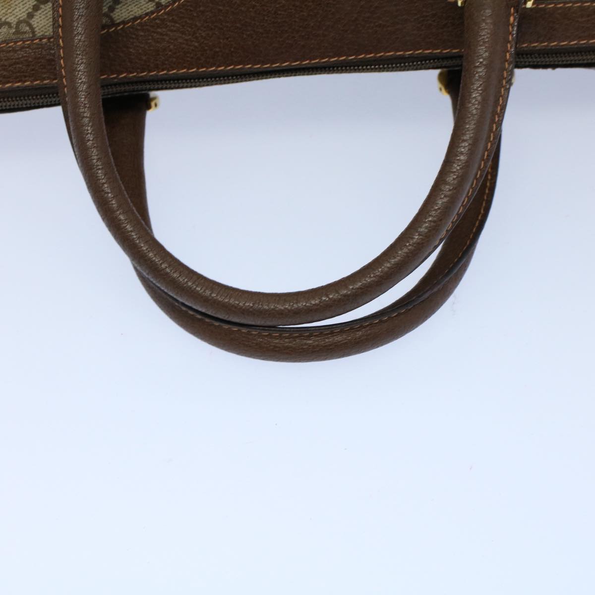 GUCCI GG Supreme Web Sherry Line Hand Bag Beige Red Green 40 02 007 55408