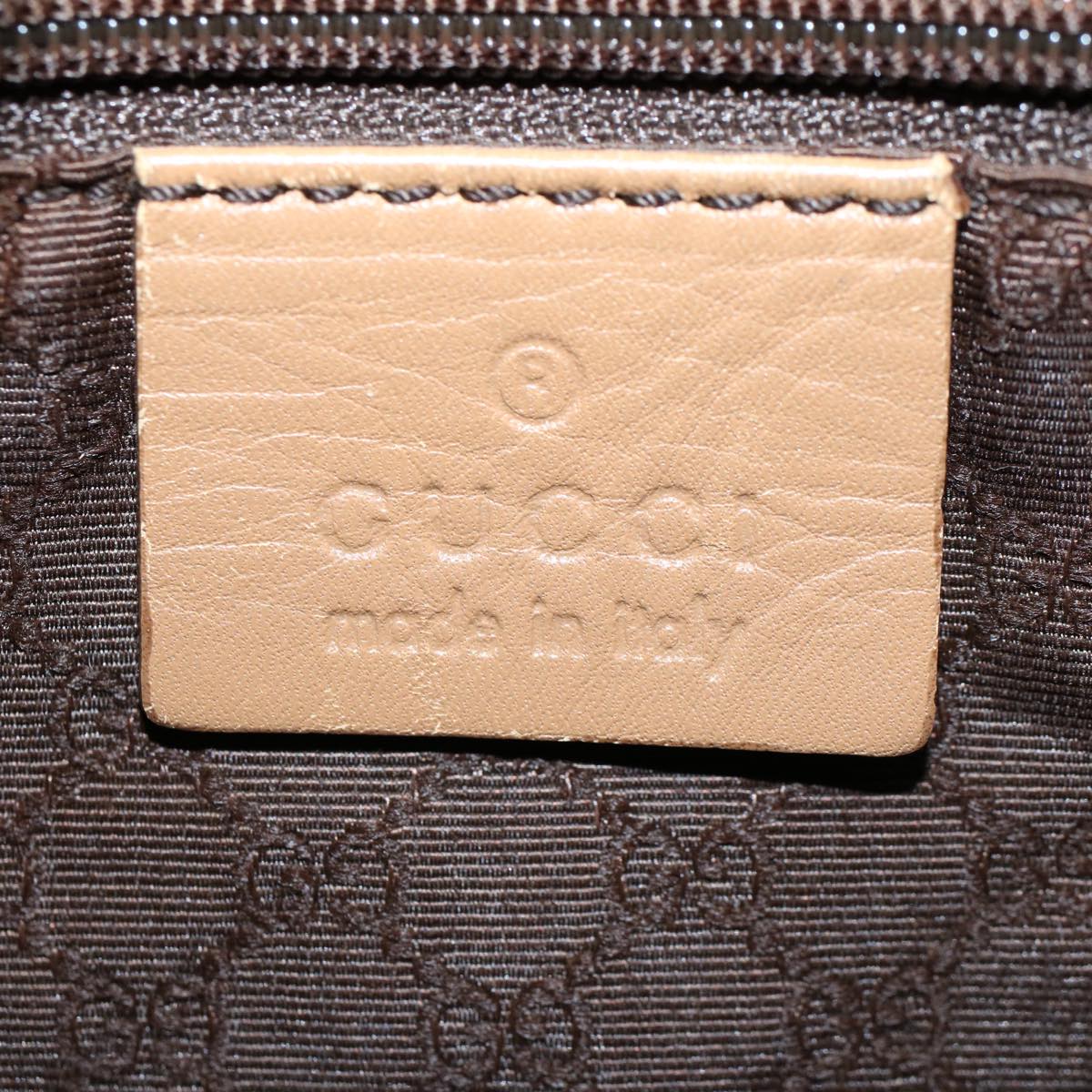 GUCCI Jackie Sherry Line Shoulder Bag Suede Leather Beige Brown 55413