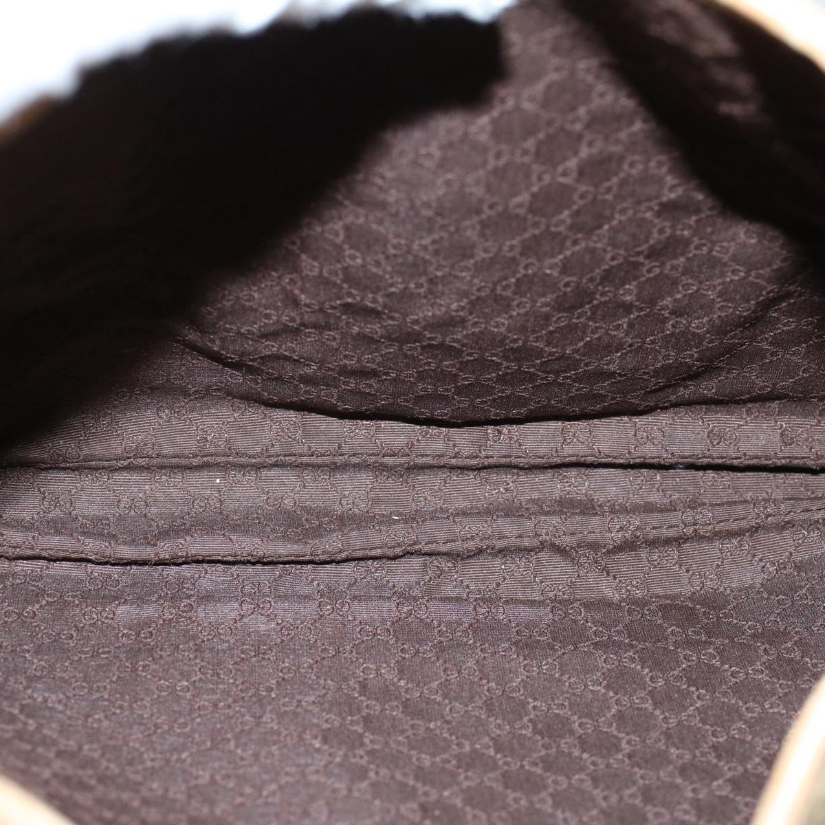 GUCCI Jackie Sherry Line Shoulder Bag Suede Leather Beige Brown 55413