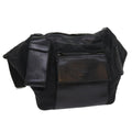 GUCCI Shoulder Bag Canvas Leather Black 55414