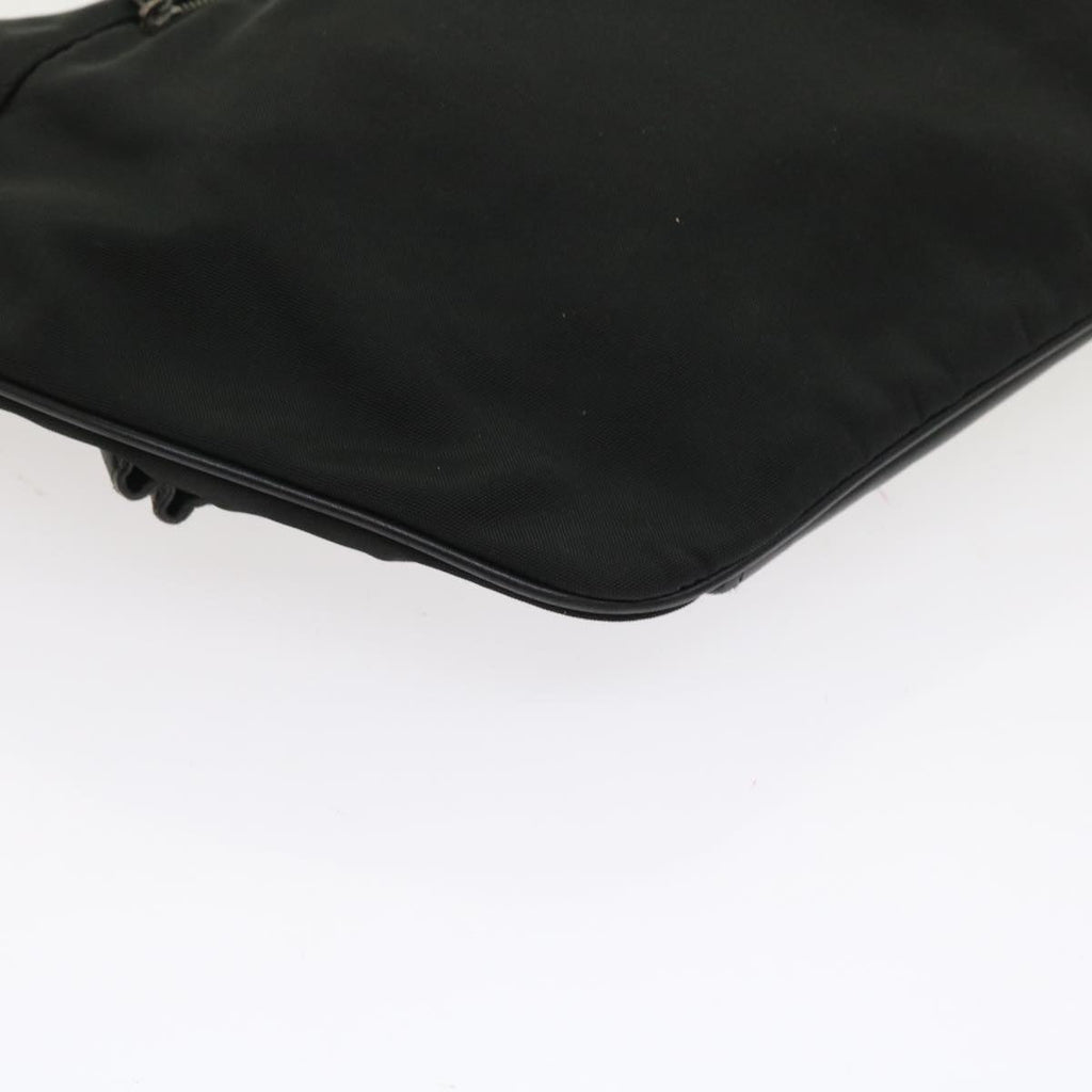 GUCCI Shoulder Bag Canvas Leather Black 55414