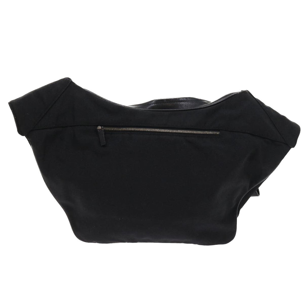 GUCCI Shoulder Bag Canvas Leather Black 55414