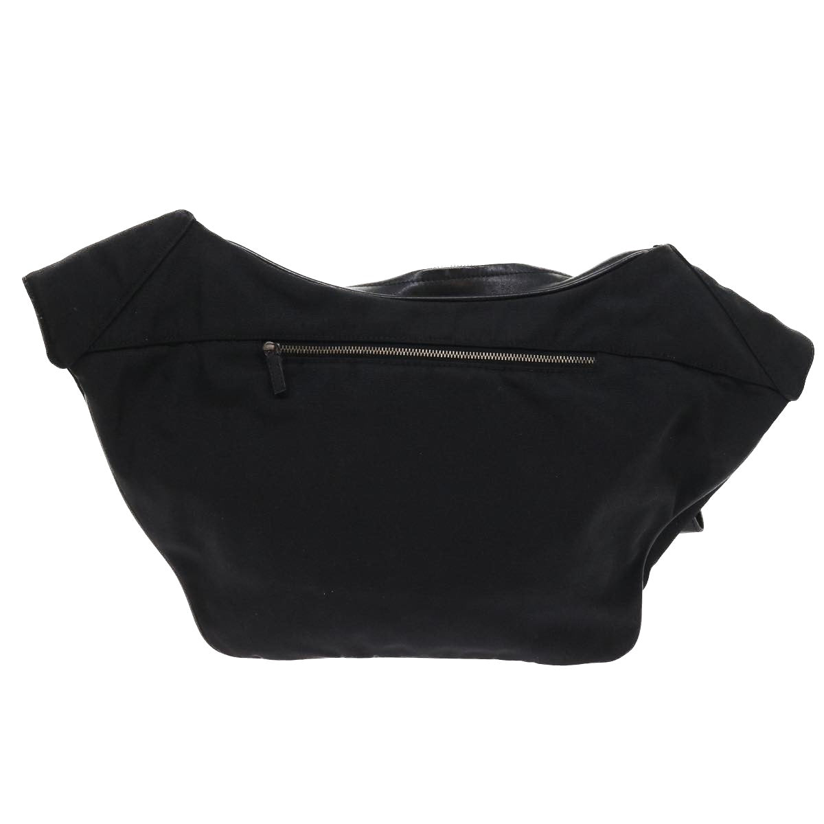 GUCCI Shoulder Bag Canvas Leather Black 55414