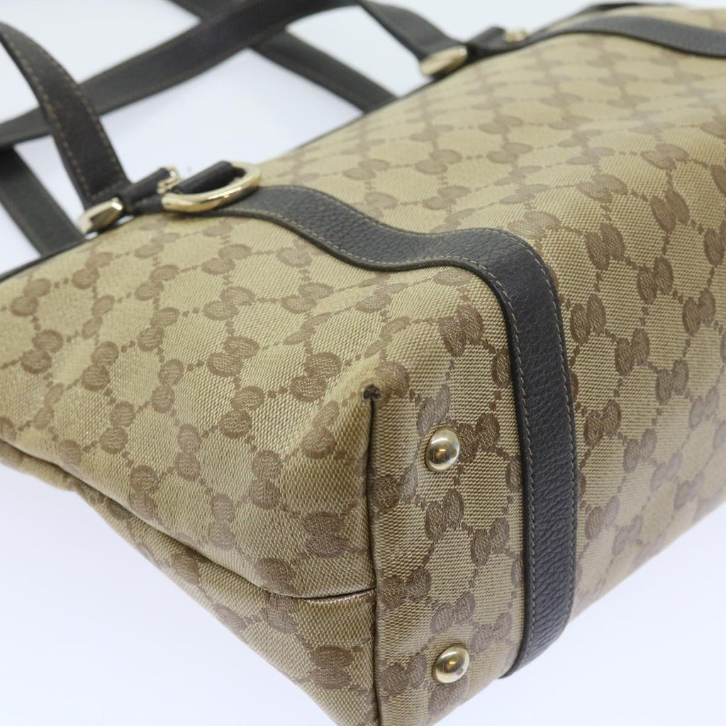GUCCI GG Crystal Hand Bag Beige 268640 55415