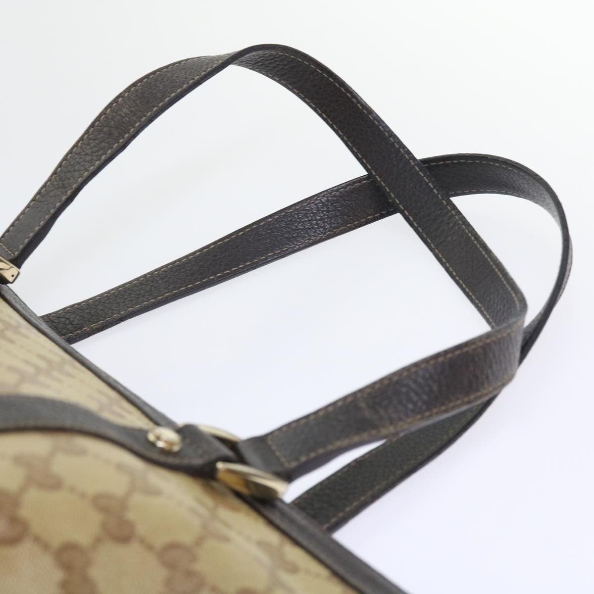 GUCCI GG Crystal Hand Bag Beige 268640 55415