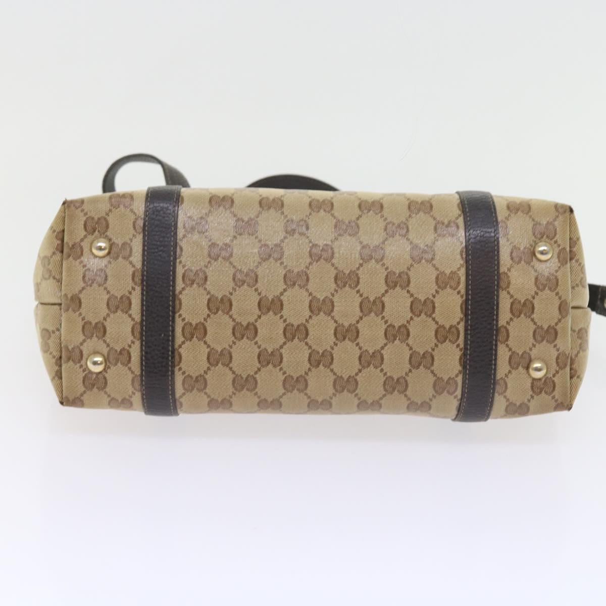 GUCCI GG Crystal Hand Bag Beige 268640 55415