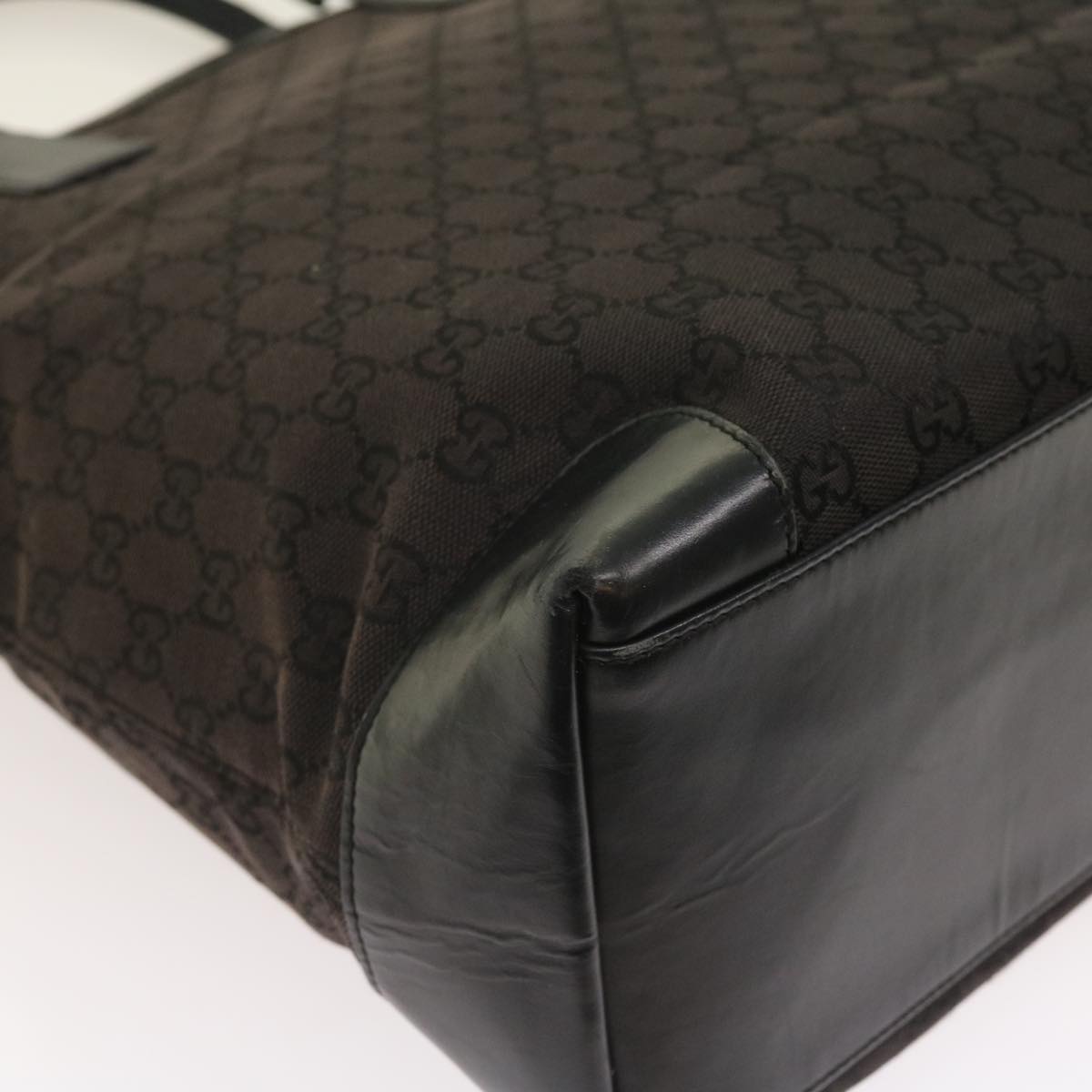 GUCCI GG Canvas Hand Bag Black 002 1093 3444 55417