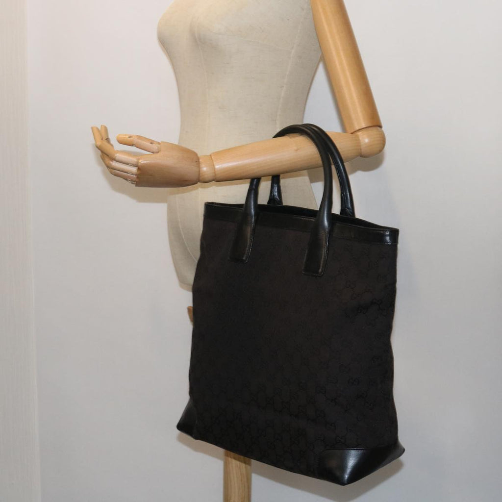 GUCCI GG Canvas Hand Bag Black 002 1093 3444 55417