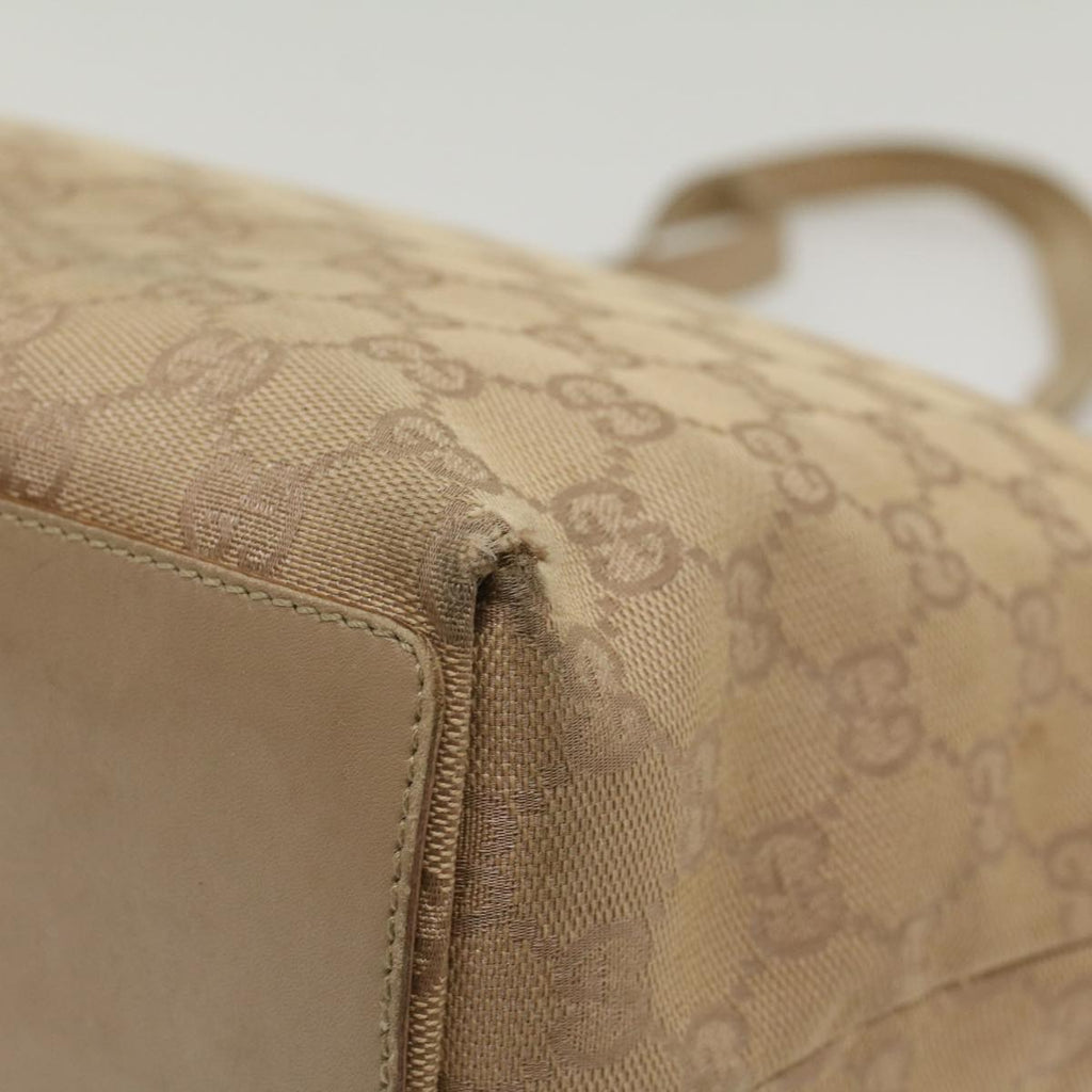 GUCCI GG Canvas Tote Bag Beige 31243 55447