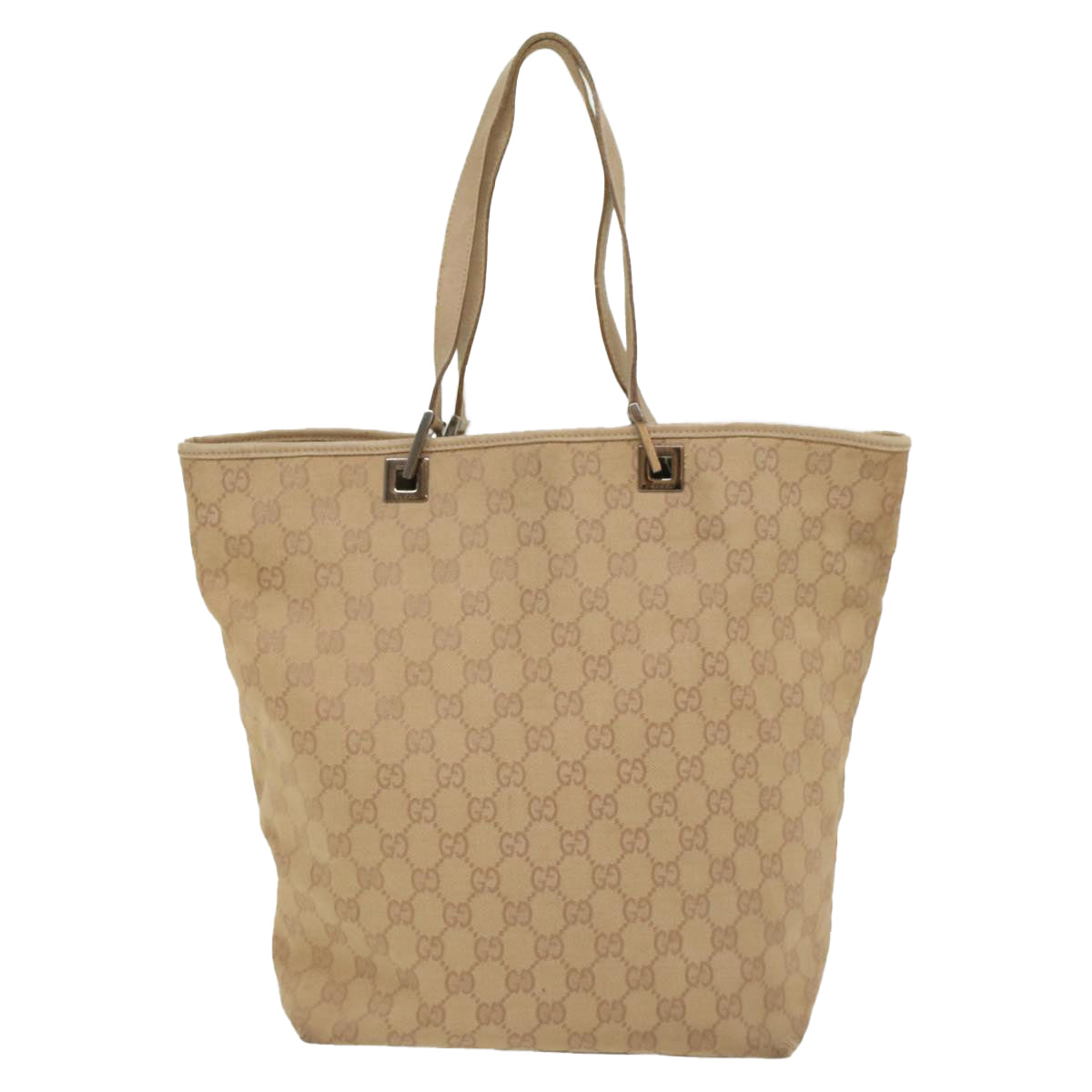 GUCCI GG Canvas Tote Bag Beige 31243 55447