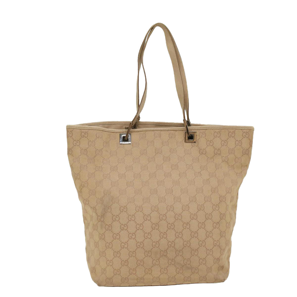 GUCCI GG Canvas Tote Bag Beige 31243 55447