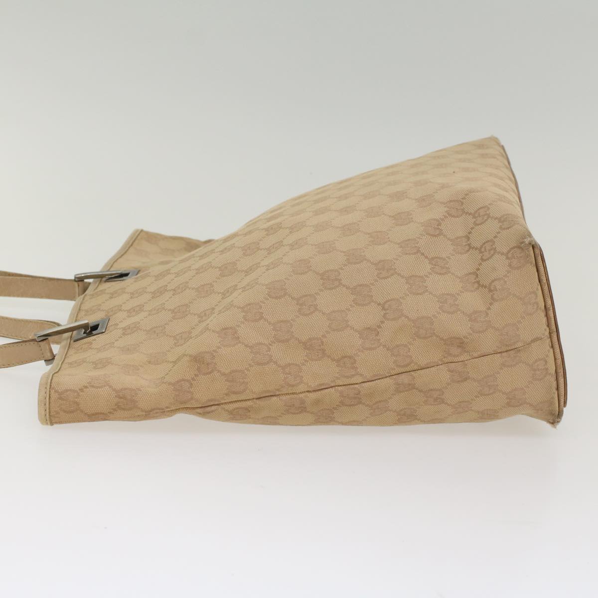 GUCCI GG Canvas Tote Bag Beige 31243 55447