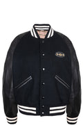 GUCCI Horsebit Varsity Jacket Cotton Black