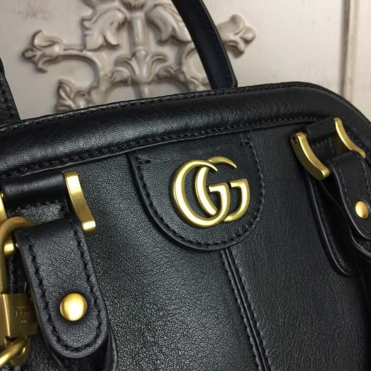 Glami Re(Belle) Large Top Handle Bag Black For Women 15.75in/40cm Glami