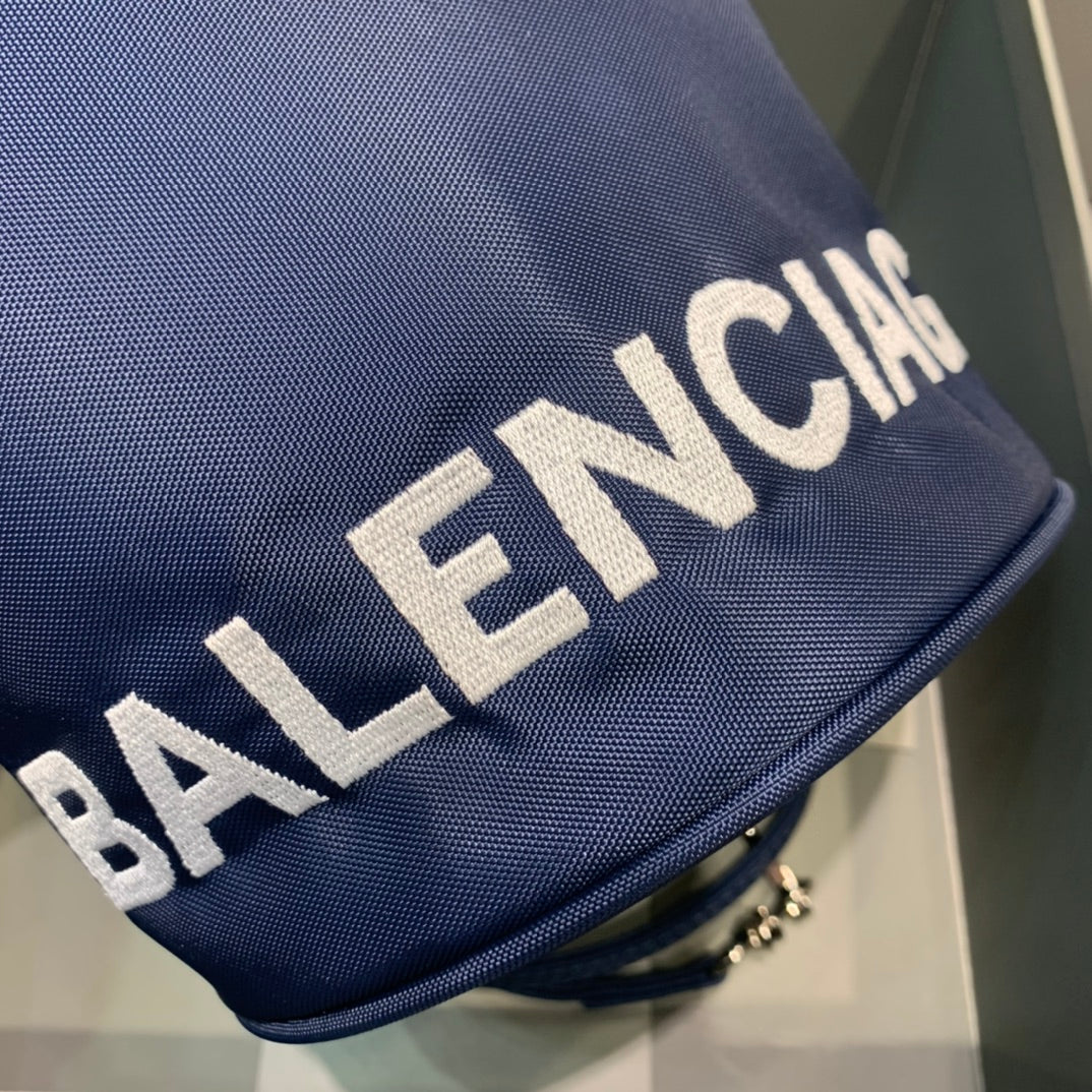 Balen Le Cagole MeGLAMIum Bucket Bag In Dark Blue, For Women,  Bags 17.6in/45cm