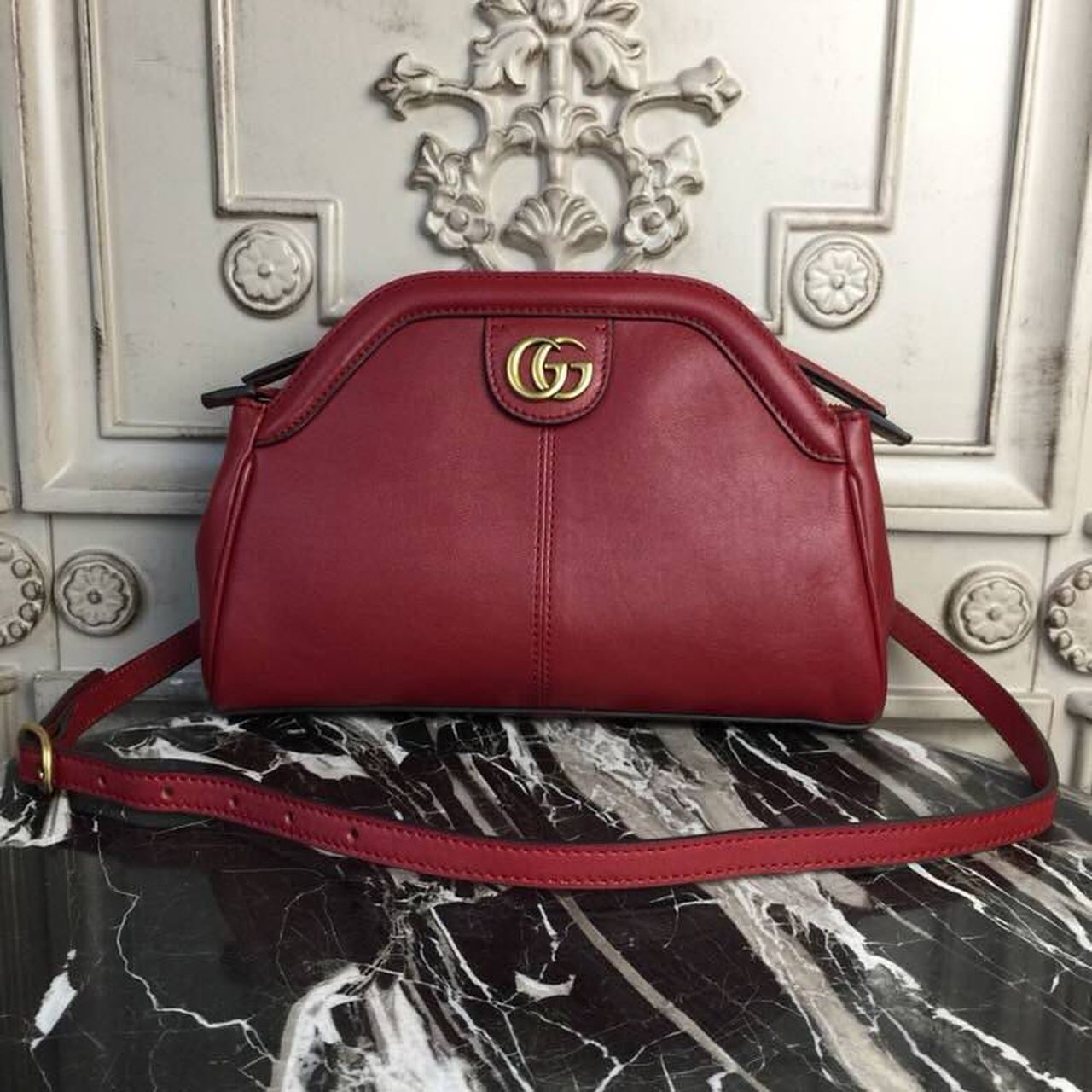 Glami RE(BELLE) MeGLAMIum Top Handle Bag Red For Women 10.7in/27cm Glami