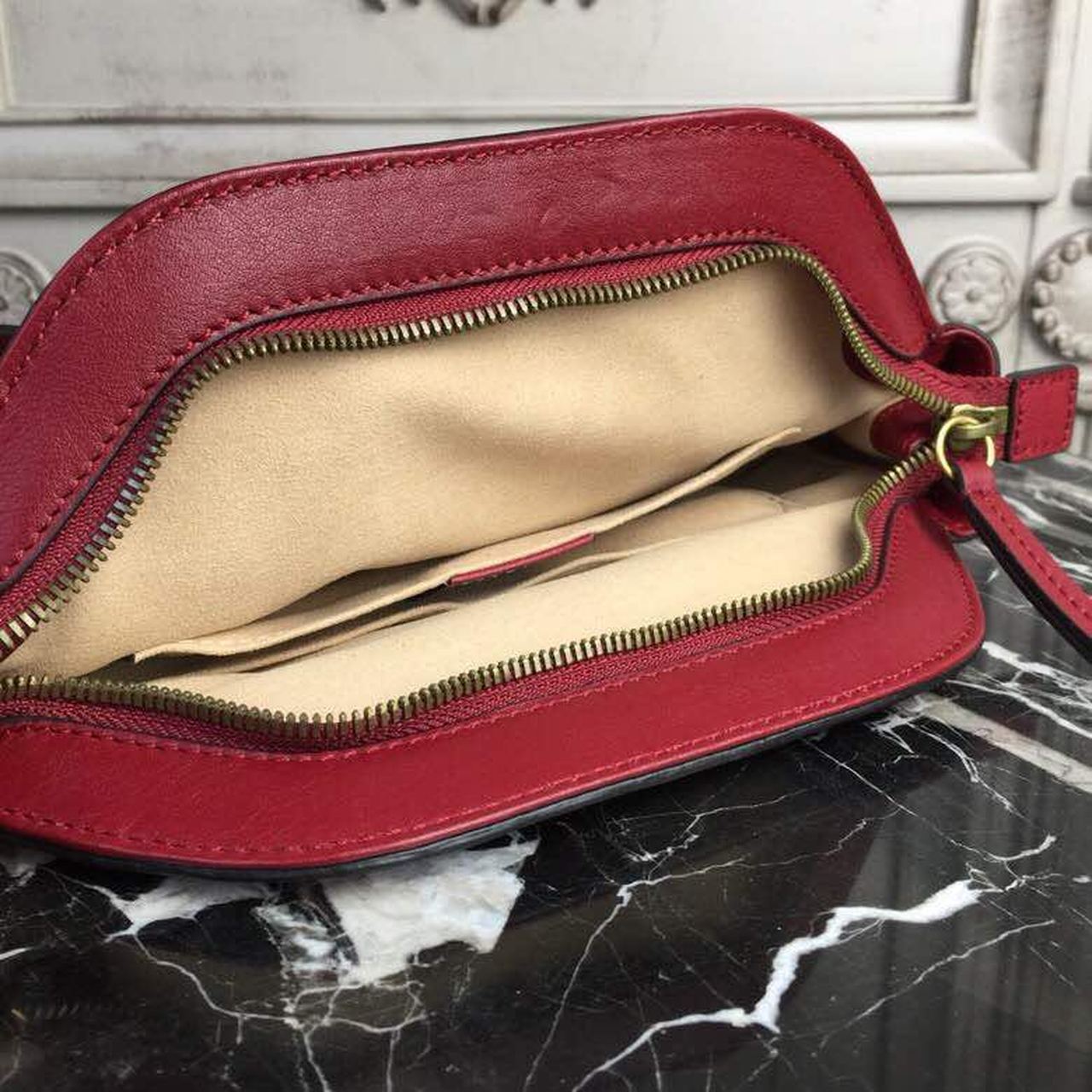 Glami RE(BELLE) MeGLAMIum Top Handle Bag Red For Women 10.7in/27cm Glami