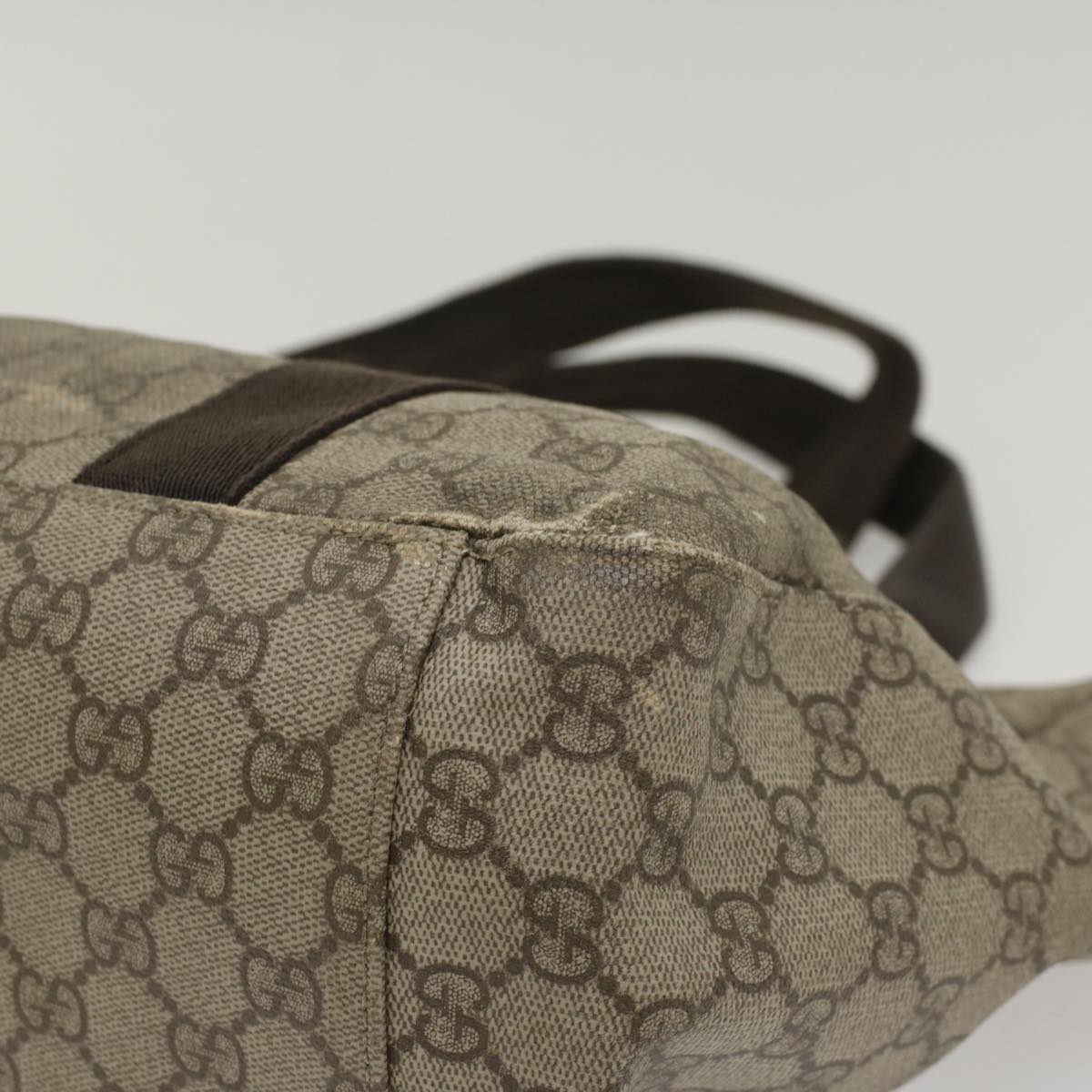GUCCI GG Supreme Tote Bag Beige 141624 55561