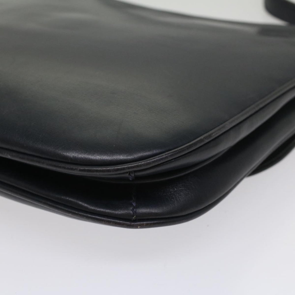 GUCCI Sherry Line Shoulder Bag Leather Black Red Navy 55656
