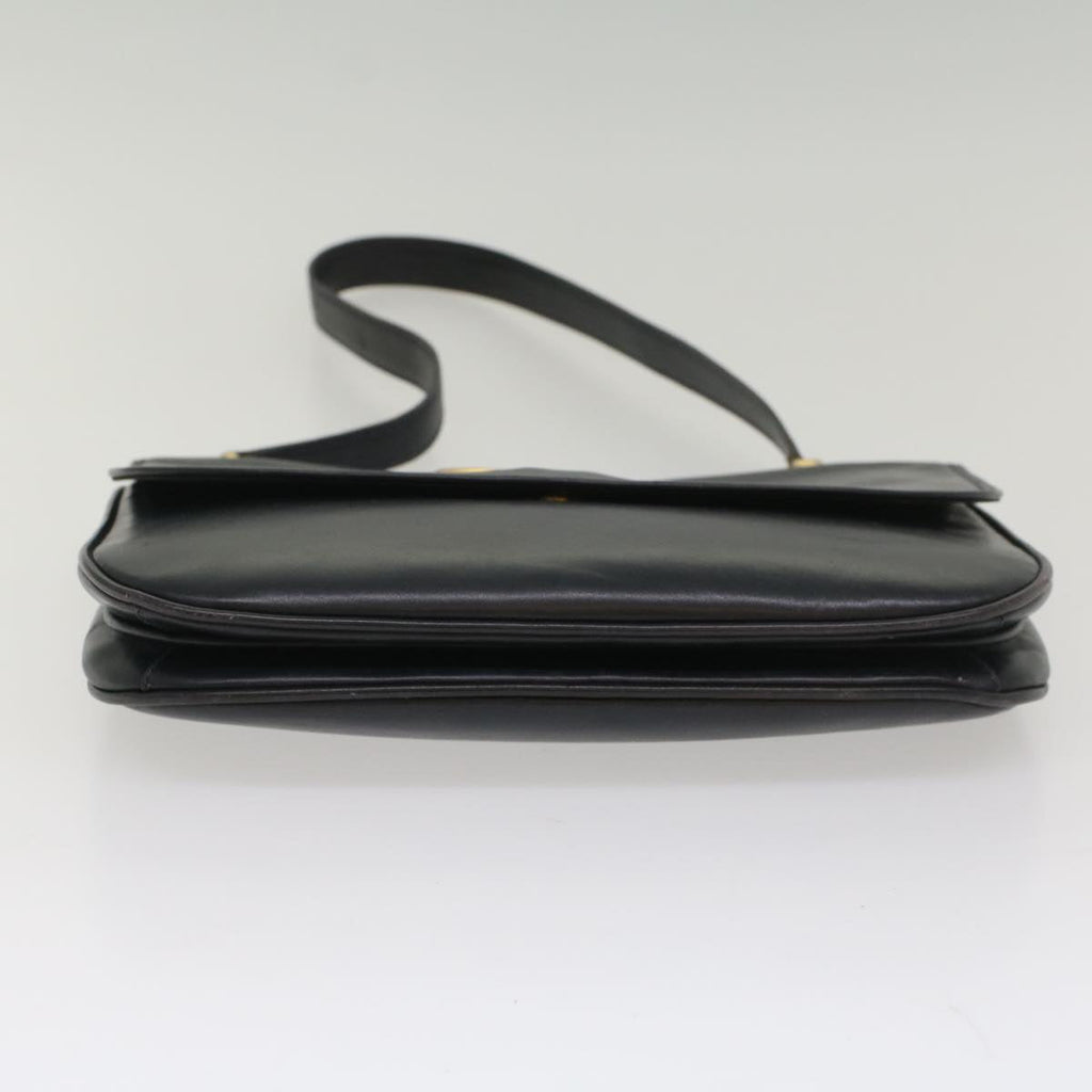 GUCCI Sherry Line Shoulder Bag Leather Black Red Navy 55656