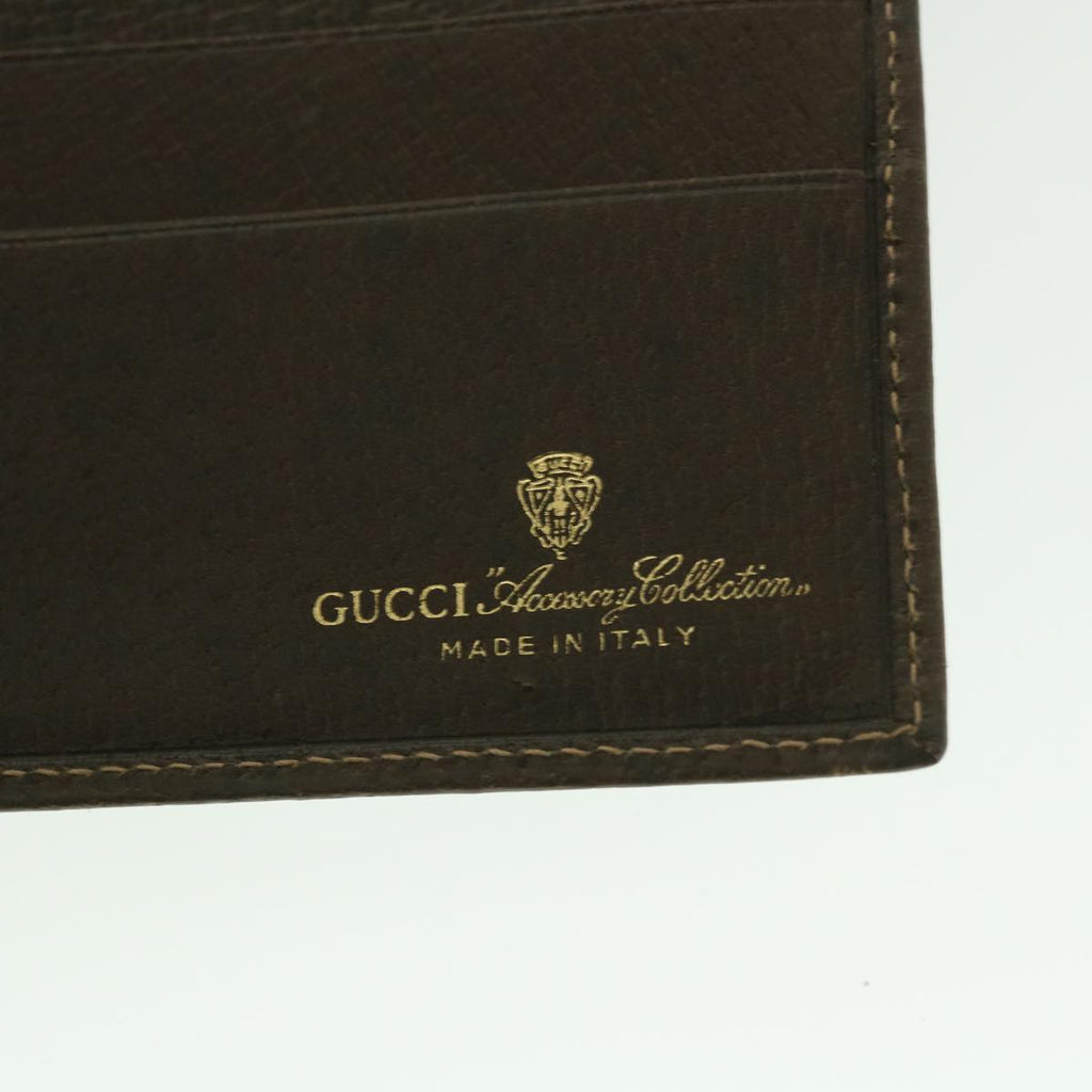 GUCCI GG Supreme Web Sherry Line Long Wallet PVC Leather Beige Red 55673