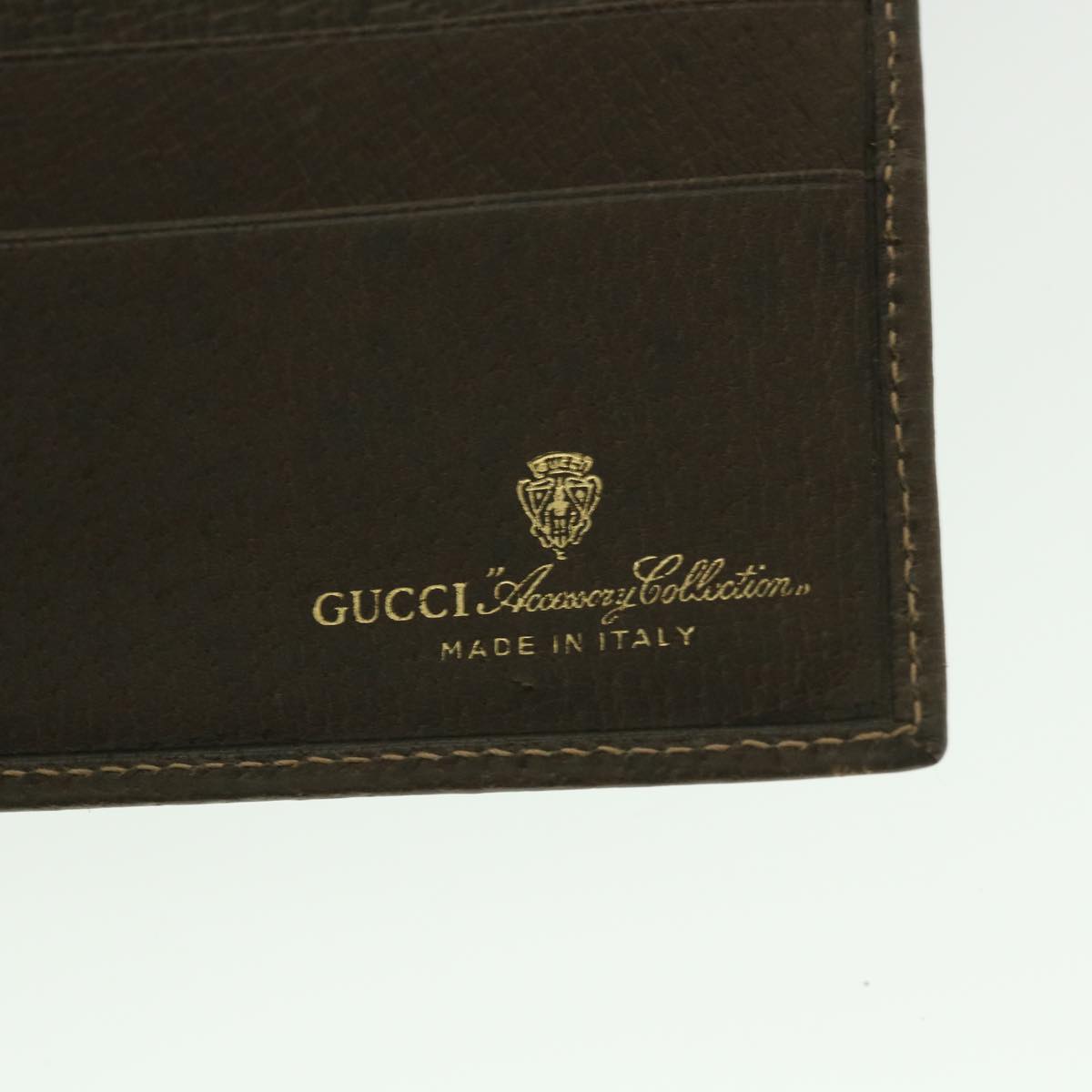 GUCCI GG Supreme Web Sherry Line Long Wallet PVC Leather Beige Red 55673