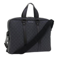 GUCCI GG Canvas Business Bag PVC Leather 2way Black 337081 55693