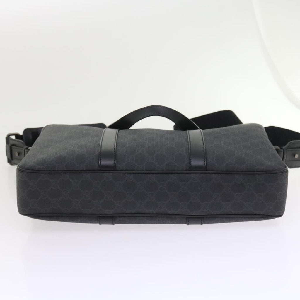 GUCCI GG Canvas Business Bag PVC Leather 2way Black 337081 55693