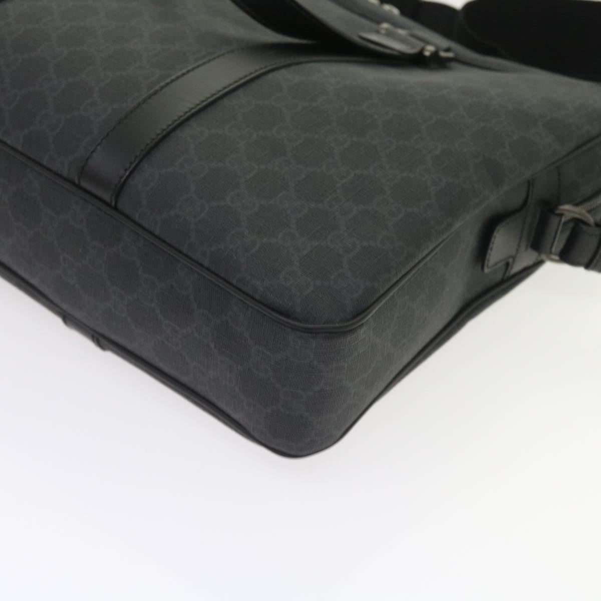 GUCCI GG Canvas Business Bag PVC Leather 2way Black 337081 55693