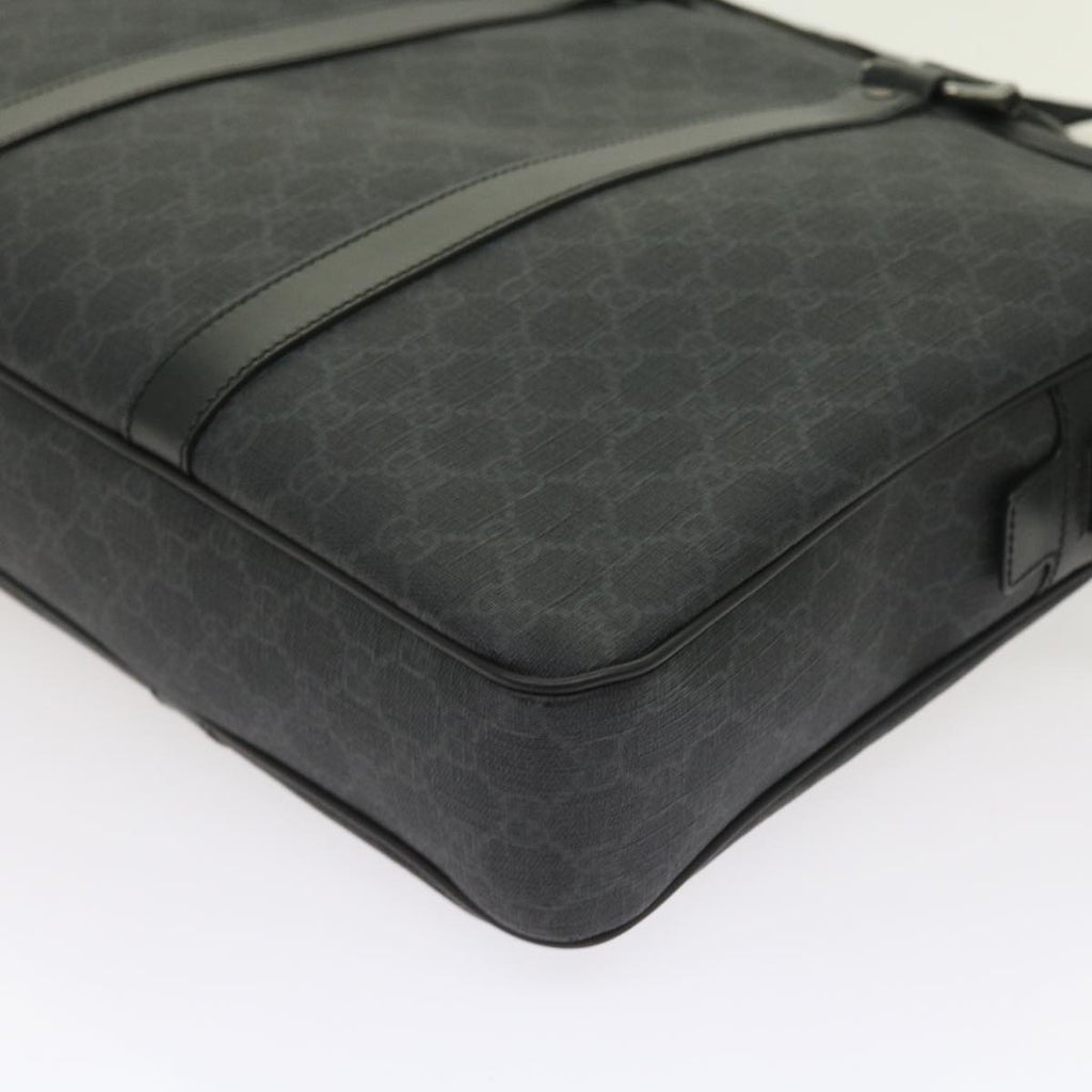 GUCCI GG Canvas Business Bag PVC Leather 2way Black 337081 55693