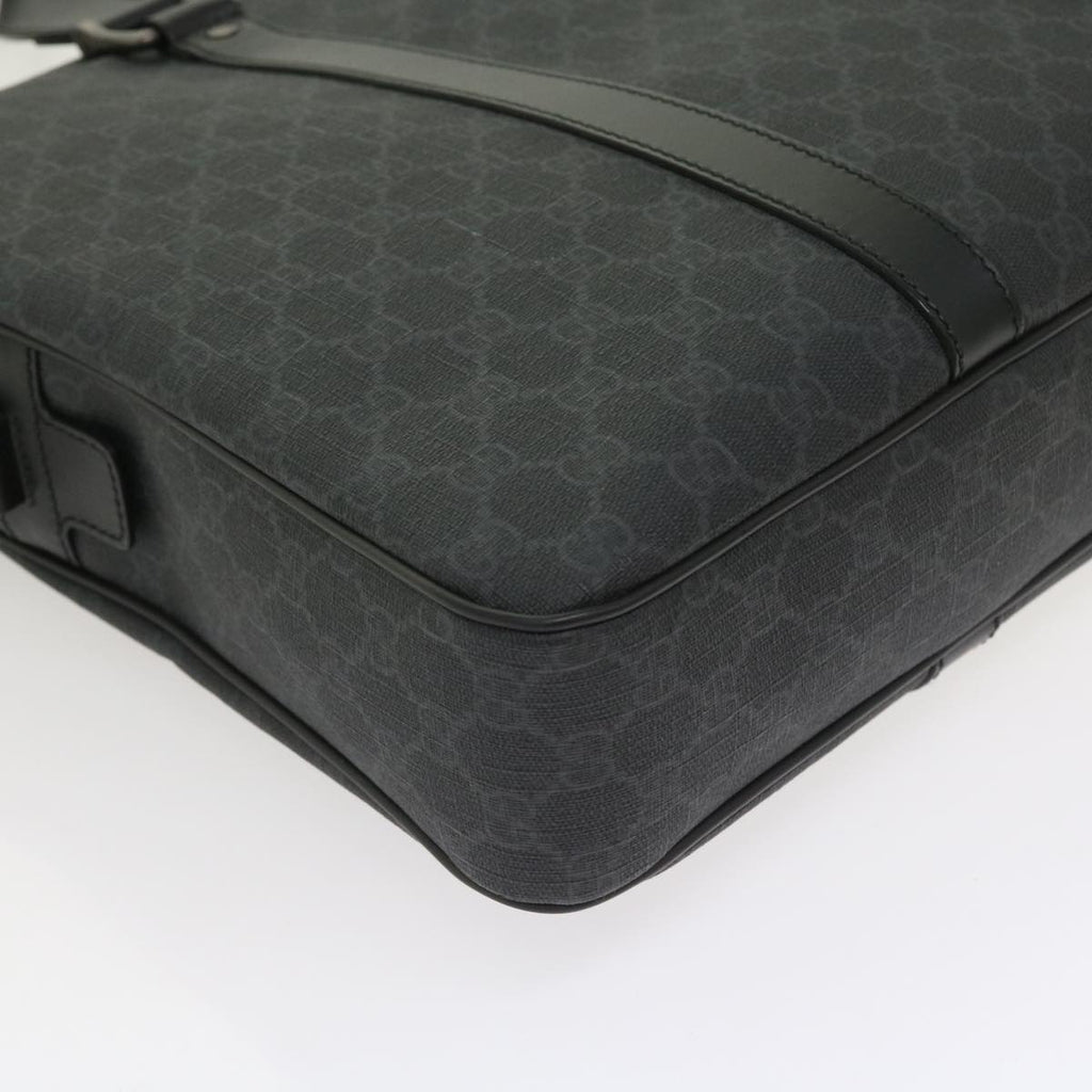 GUCCI GG Canvas Business Bag PVC Leather 2way Black 337081 55693