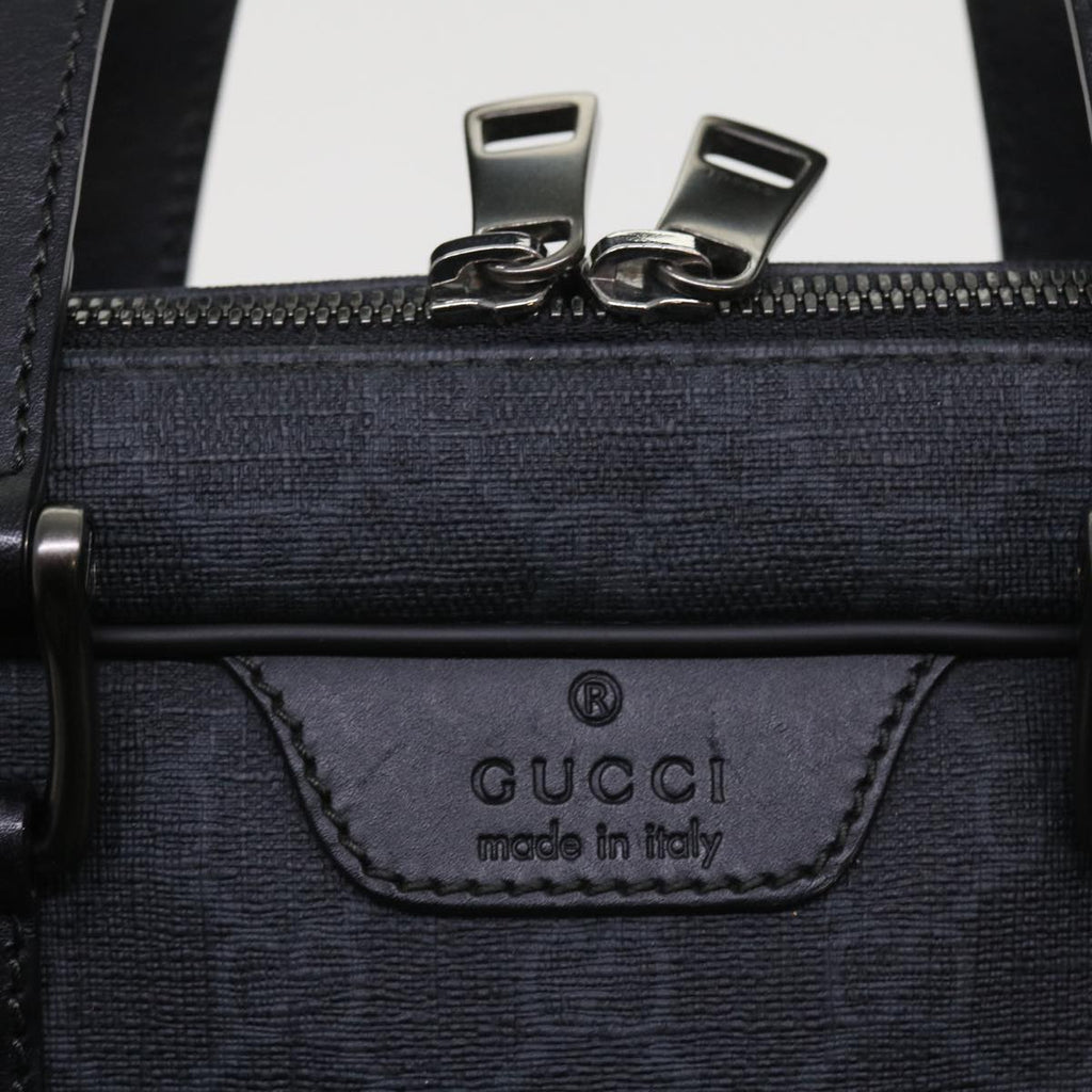 GUCCI GG Canvas Business Bag PVC Leather 2way Black 337081 55693