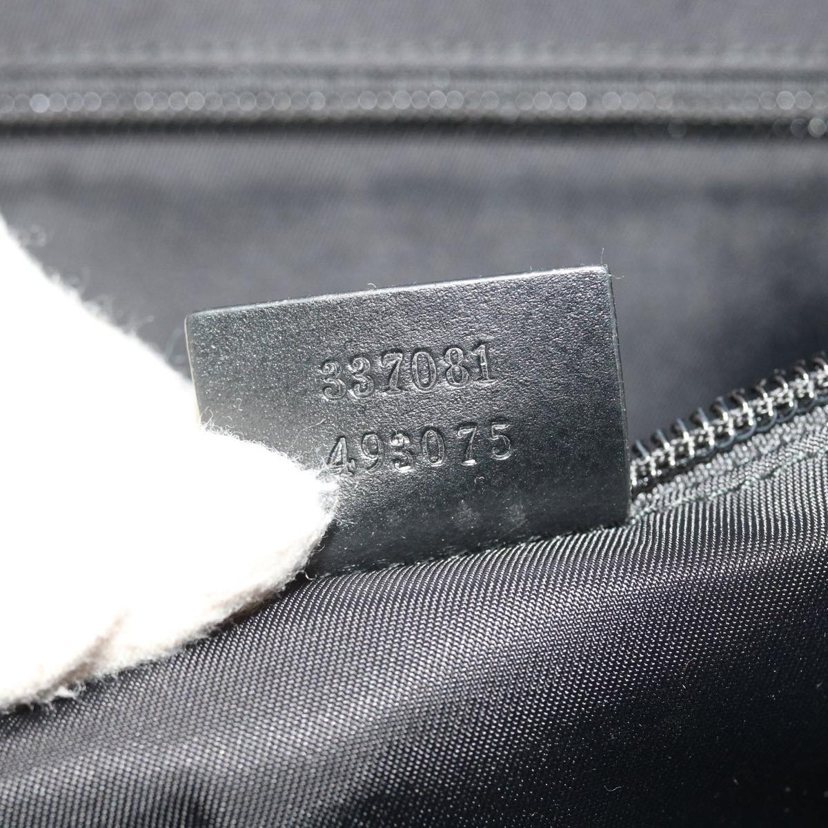 GUCCI GG Canvas Business Bag PVC Leather 2way Black 337081 55693