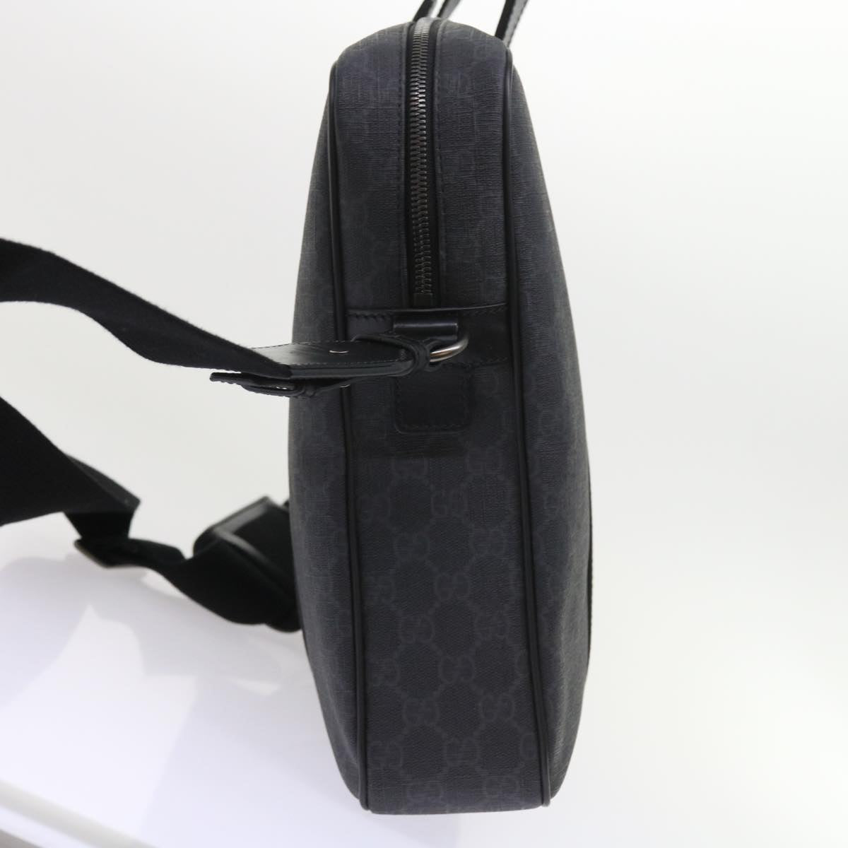 GUCCI GG Canvas Business Bag PVC Leather 2way Black 337081 55693