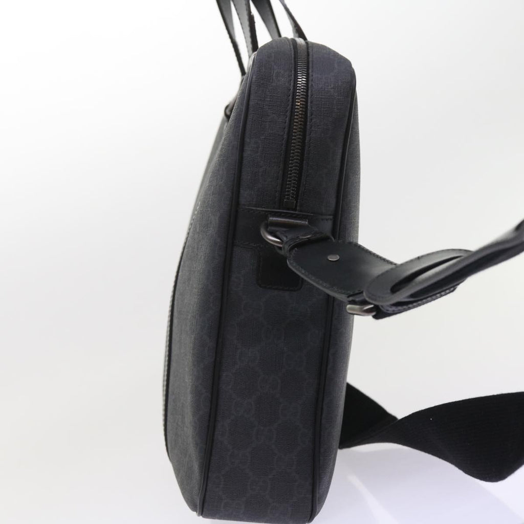 GUCCI GG Canvas Business Bag PVC Leather 2way Black 337081 55693