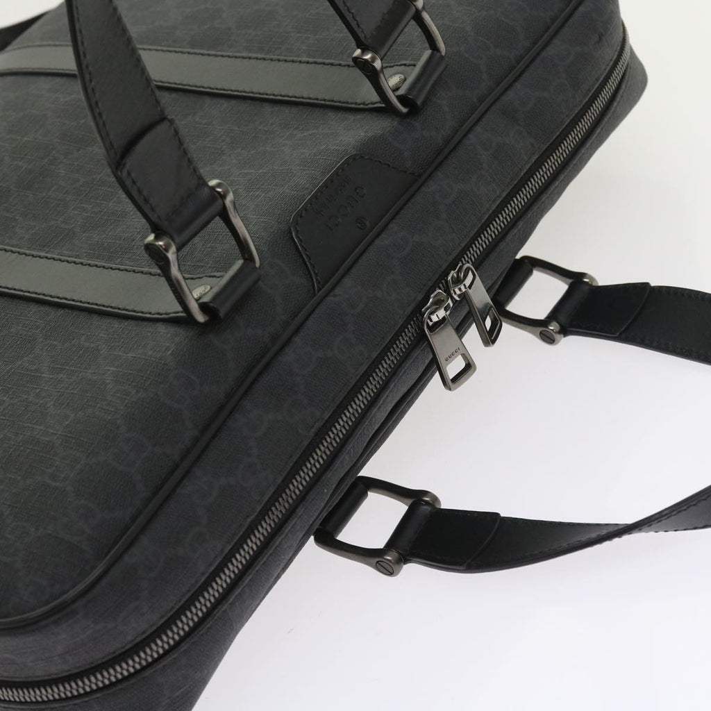 GUCCI GG Canvas Business Bag PVC Leather 2way Black 337081 55693