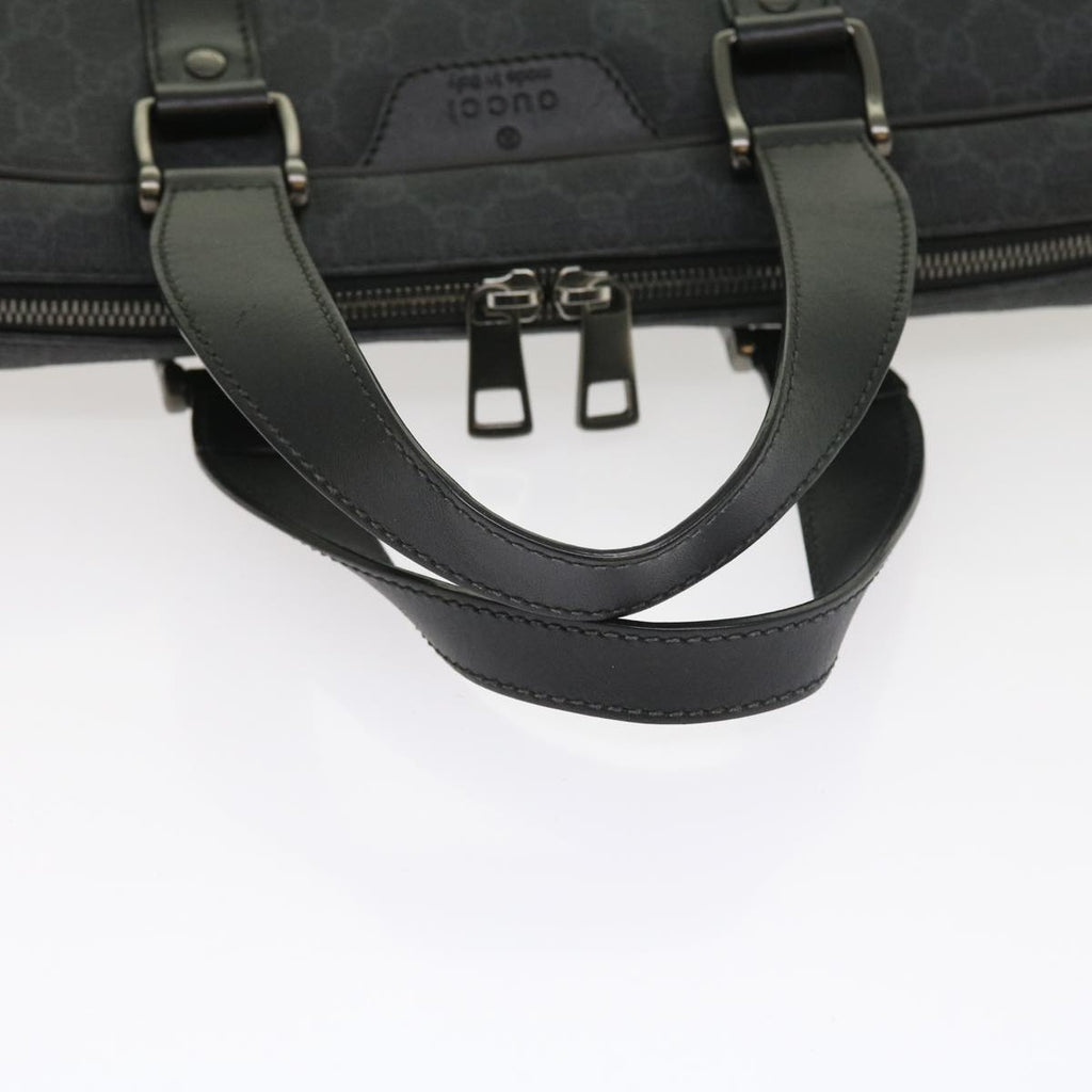 GUCCI GG Canvas Business Bag PVC Leather 2way Black 337081 55693