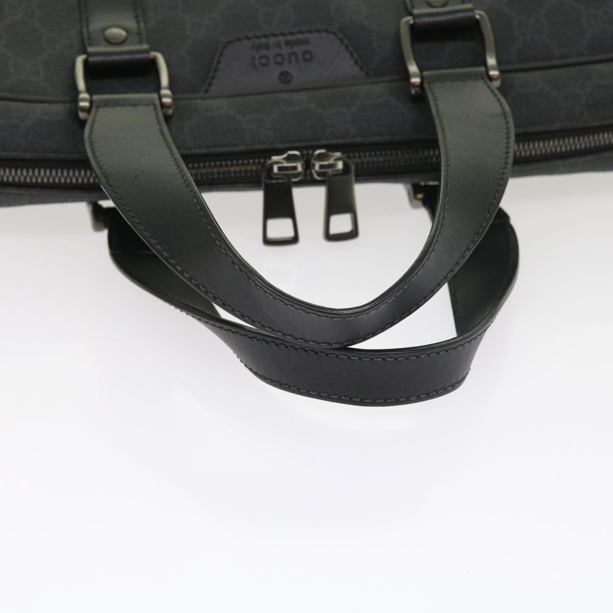GUCCI GG Canvas Business Bag PVC Leather 2way Black 337081 55693