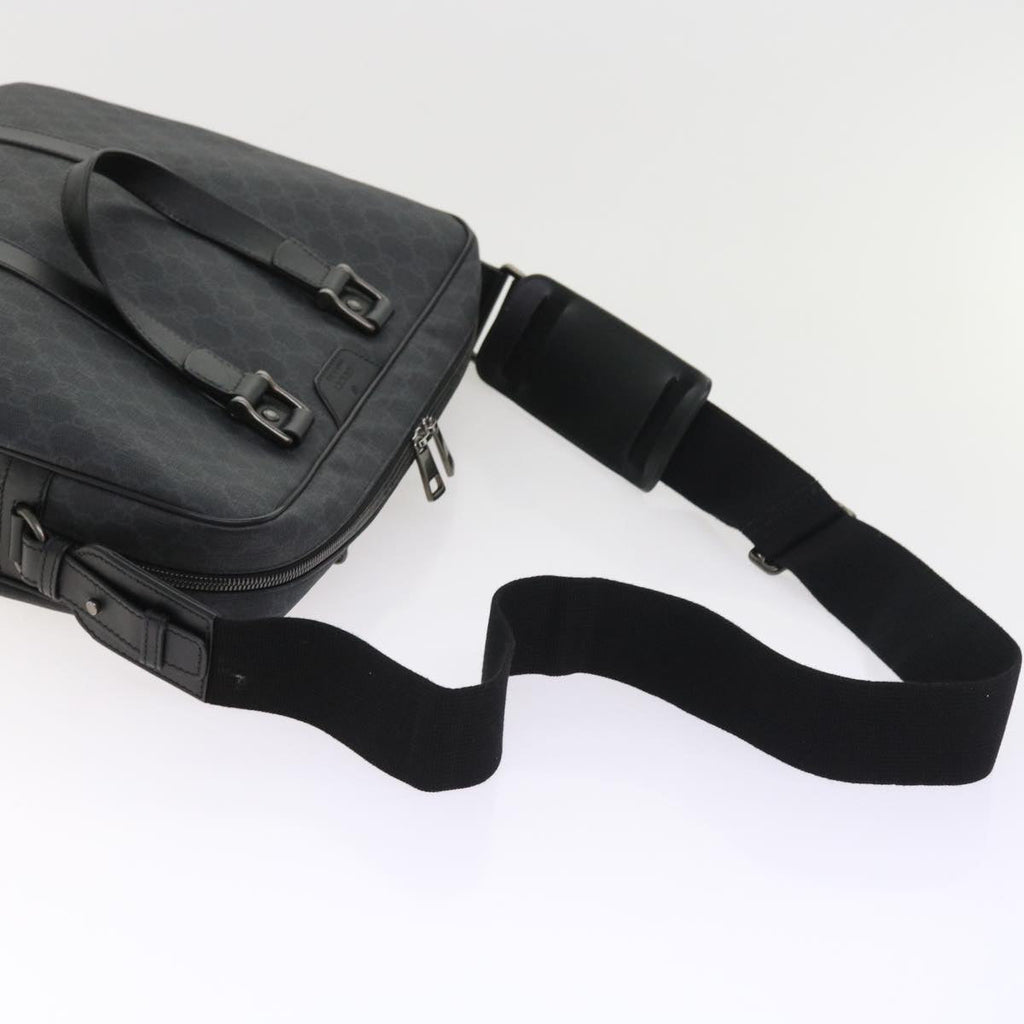 GUCCI GG Canvas Business Bag PVC Leather 2way Black 337081 55693