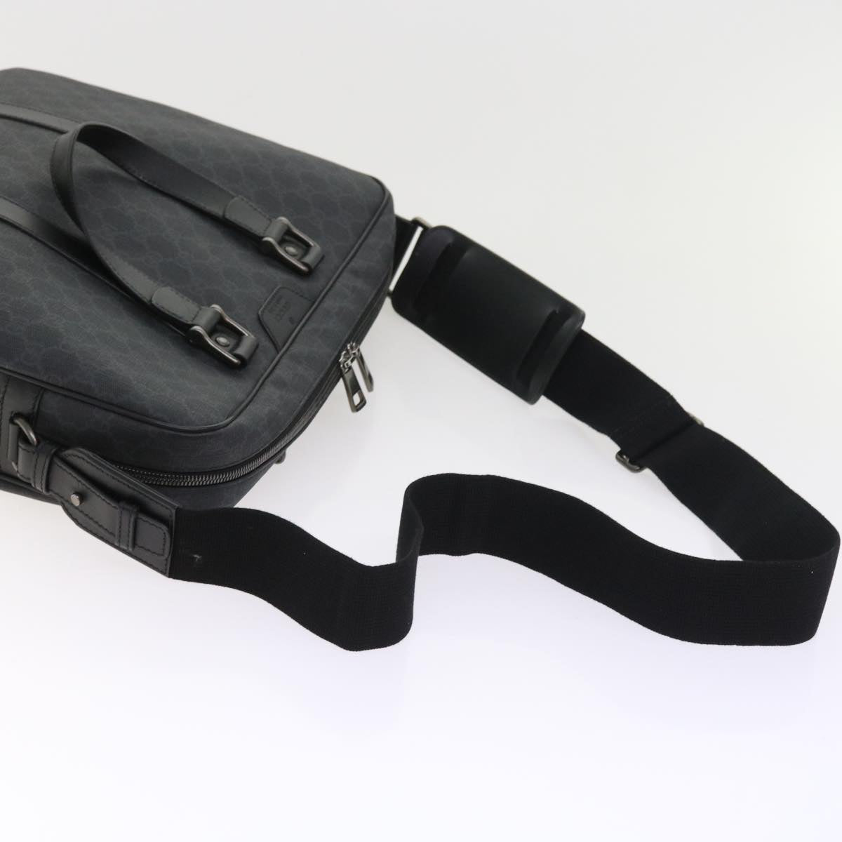 GUCCI GG Canvas Business Bag PVC Leather 2way Black 337081 55693