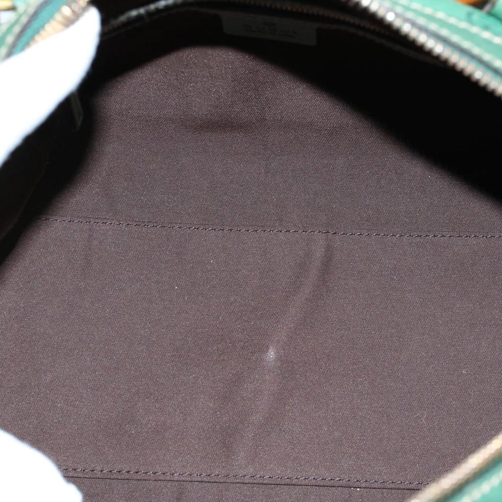 GUCCI GG Canvas Bamboo Guccissima Hand Bag Green 159400 55742